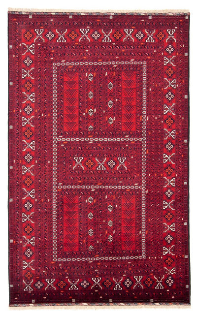 Turkaman Teppich 158x245cm - Orientteppich - dunkelrot