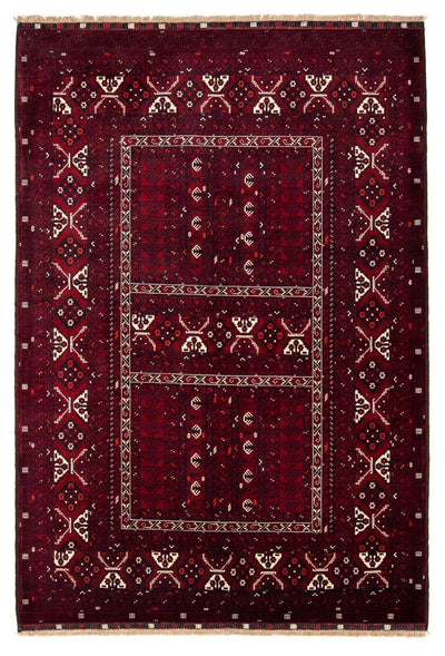 Turkaman Teppich 164x243cm - Orientteppich - dunkelrot