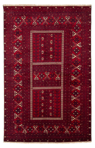Turkaman Teppich 158x244cm - Orientteppich - dunkelrot