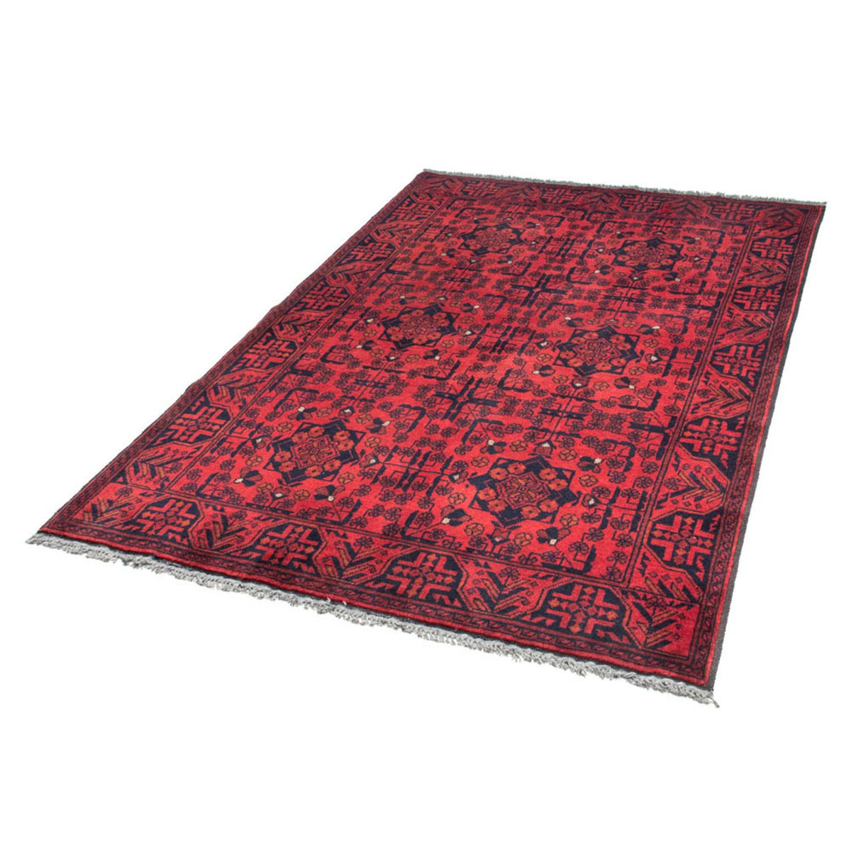 Afghan Teppich - Kunduz 186 x 126 cm - rot