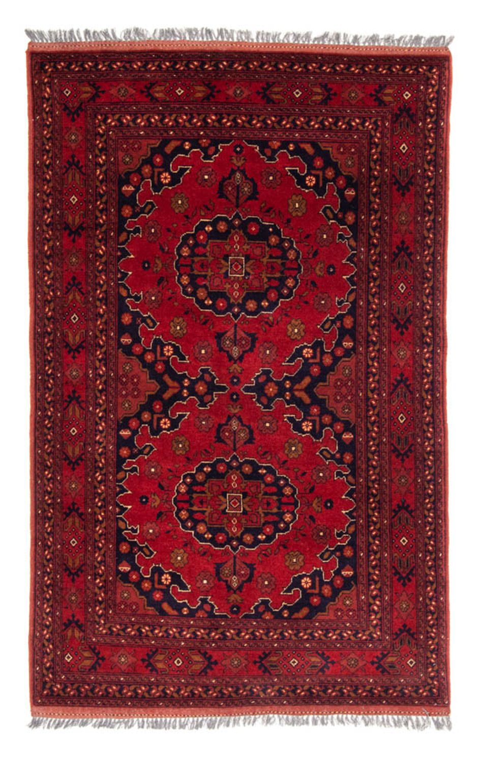 Afghan Teppich - Kunduz 200 x 120 cm - rot