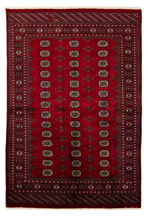 Afghan Teppich - Buchara 243 x 171 cm - dunkelrot