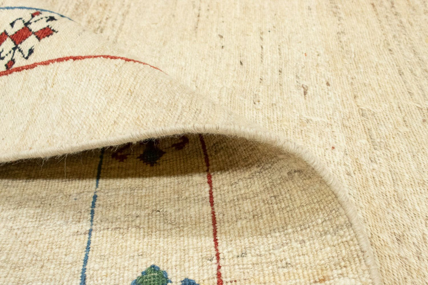 Gabbeh Persisch Teppich 206x147cm - Perserteppich Wollteppich