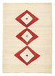 Gabbeh Teppich - Perser 242 x 172 cm - beige