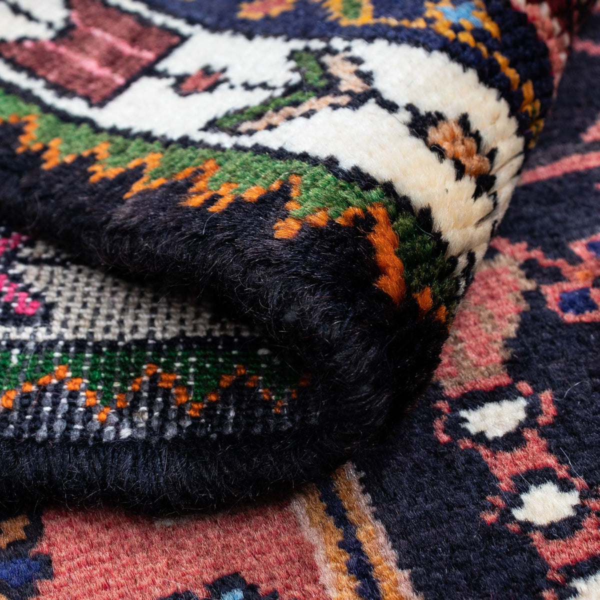 Perserteppich - Nomadic 108 x 78 cm - dunkelblau