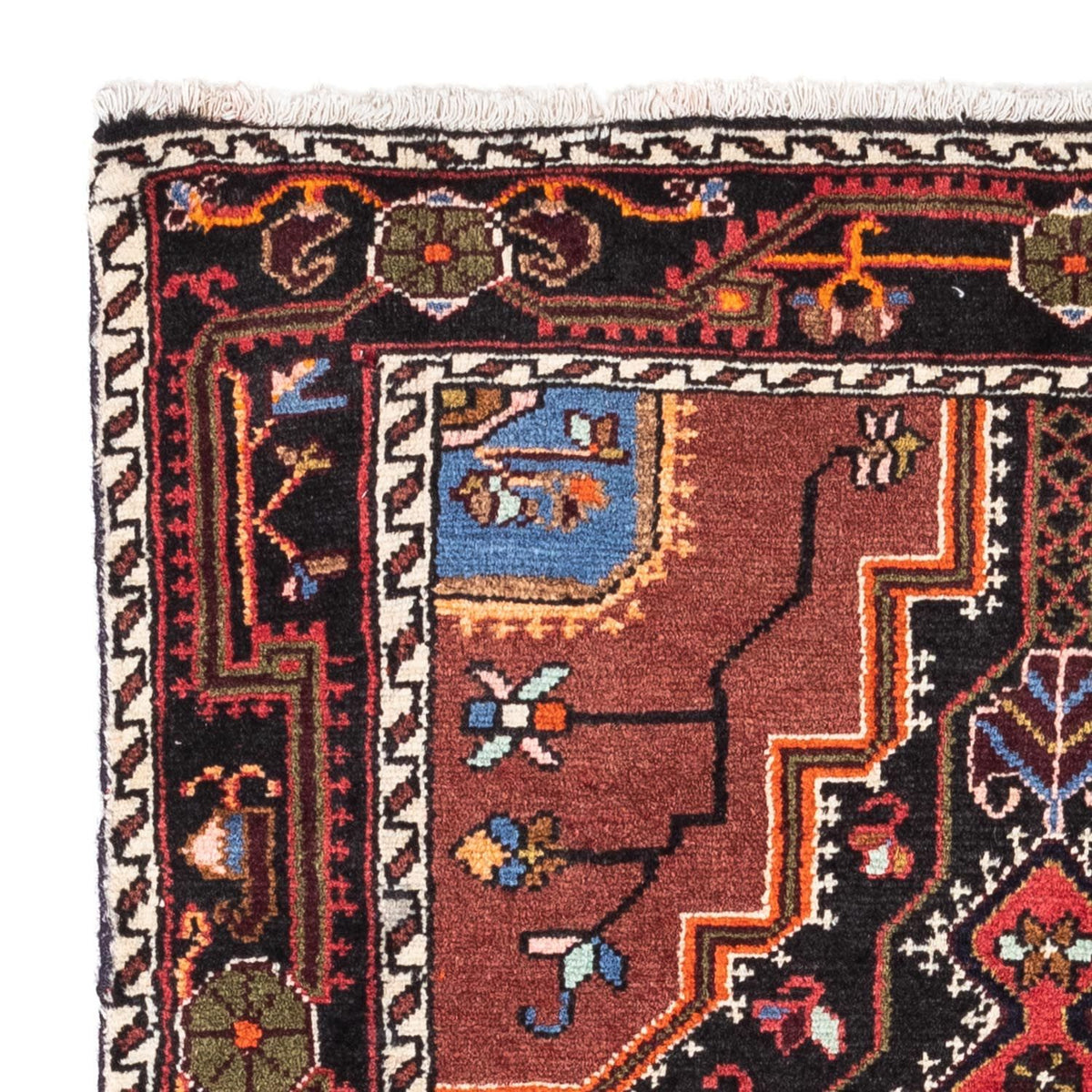 Perserteppich - Nomadic 125 x 79 cm - dunkelblau