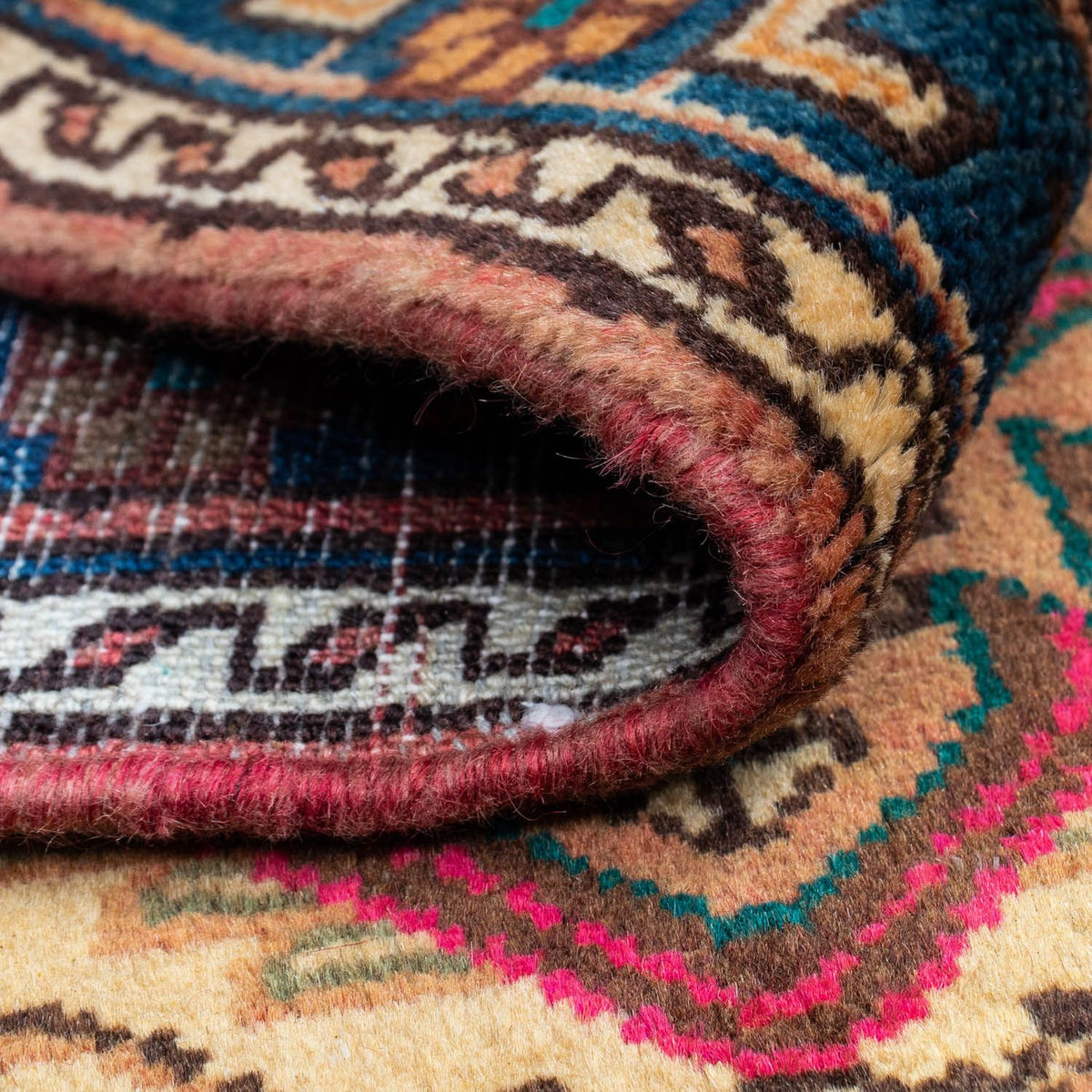 Perserteppich - Nomadic 125 x 86 cm - hellbraun