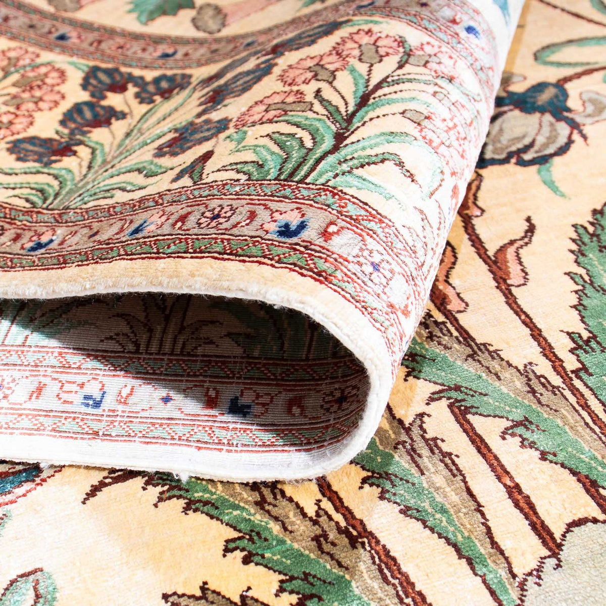 Perserteppich - Ghom 156 x 102 cm - beige