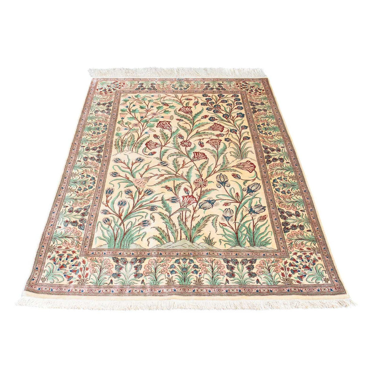 Perserteppich - Ghom 156 x 102 cm - beige