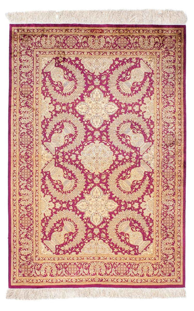 Ghom Teppich 98x148cm - Perserteppich - lila