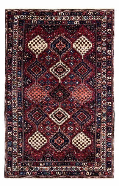Perserteppich - Nomadic 202 x 300 cm - dunkelrot