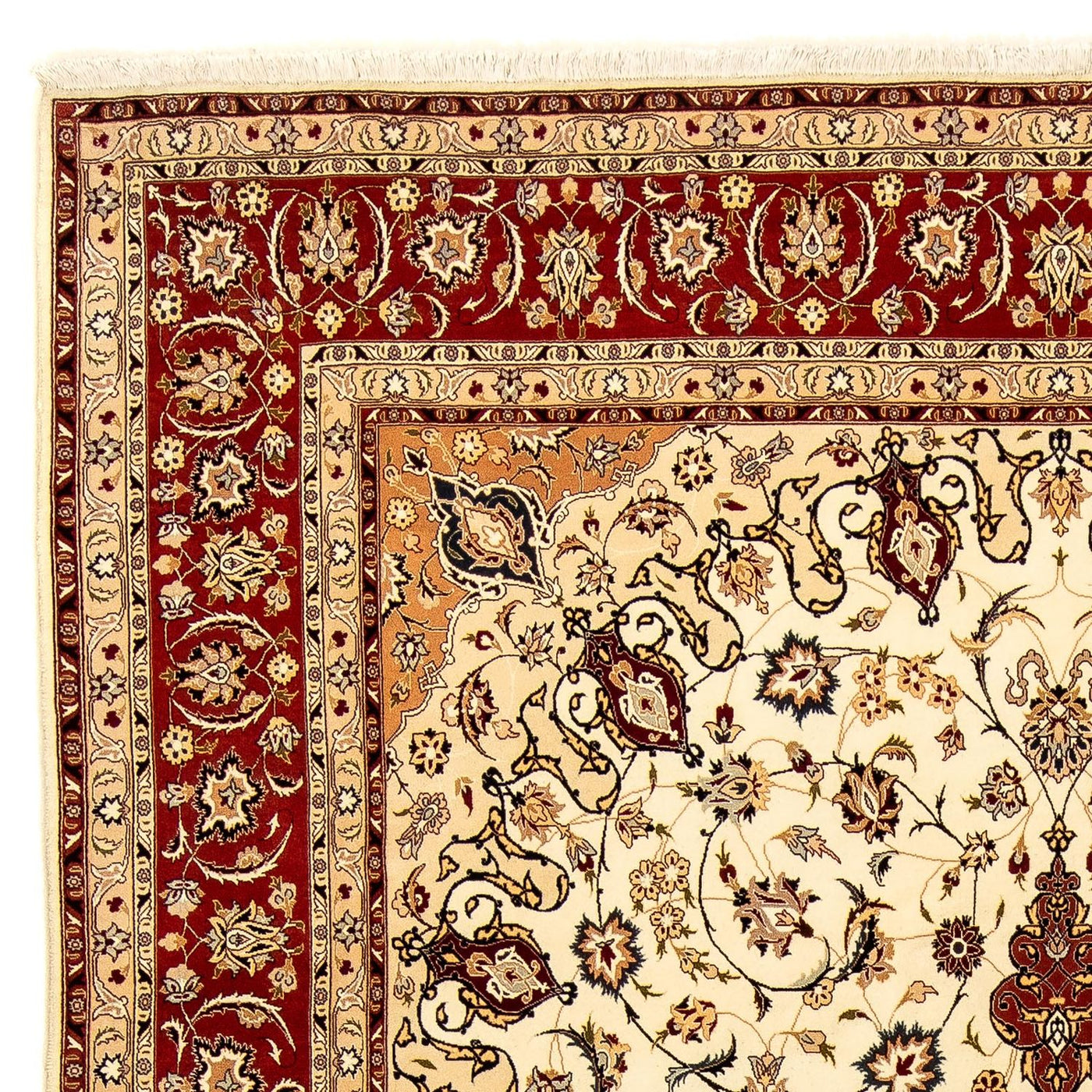 Täbriz - 50 Raj Teppich 372x251cm - Perserteppich