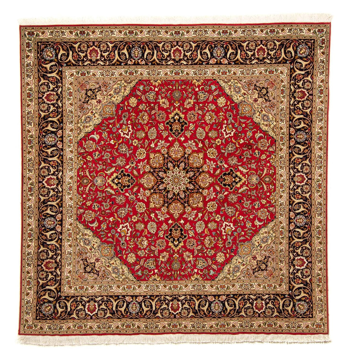 Perserteppich - Täbriz - Royal 203 x 203 cm Teppich Quadratisch