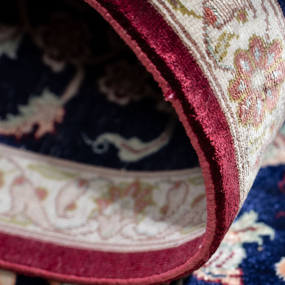 Perserteppich - Ghom 87 x 59 cm - dunkelblau