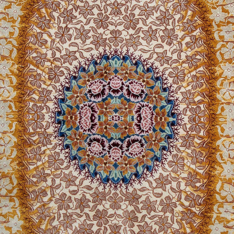 Seidenteppich - Ghom Seide - Premium 93 x 60 cm Fußmatte