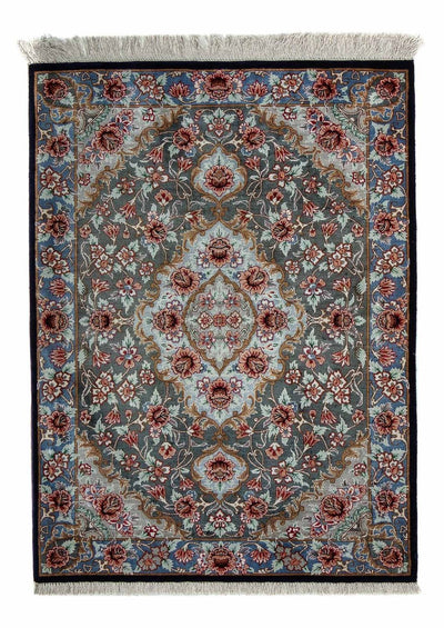 Ghom Teppich 56x77cm - Perserteppich - mehrfarbig