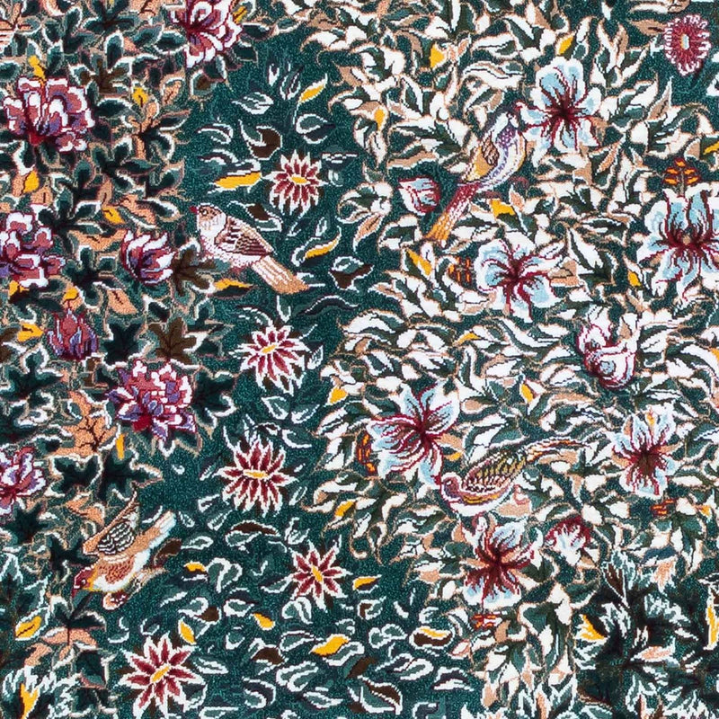 Perserteppich - Ghom 120 x 78 cm - dunkelrot