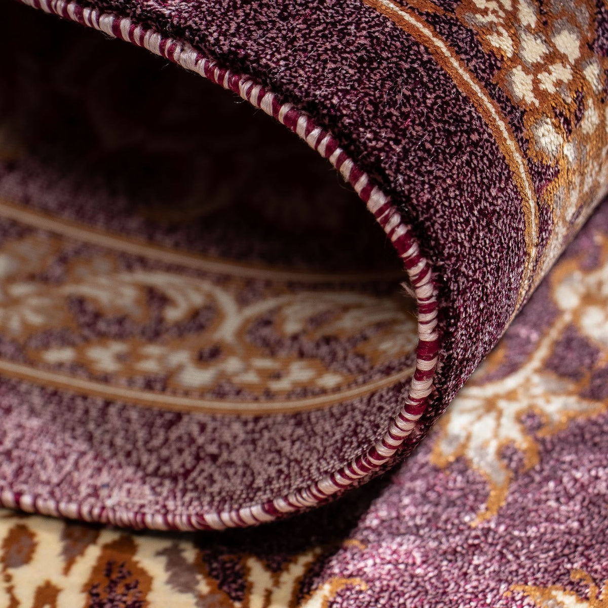 Perserteppich - Ghom 87 x 59 cm - lila