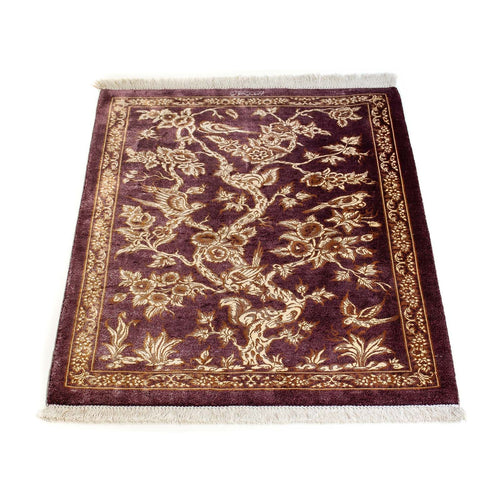 Perserteppich - Ghom 87 x 59 cm - lila