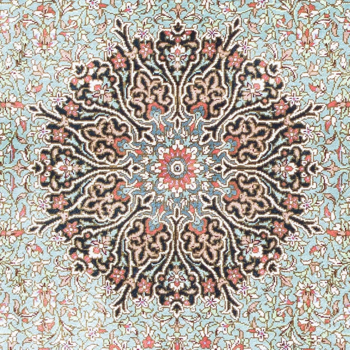 Perserteppich - Ghom 121 x 77 cm - dunkelblau