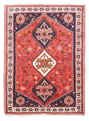 Perserteppich - Nomadic 159 x 121 cm - dunkelrot