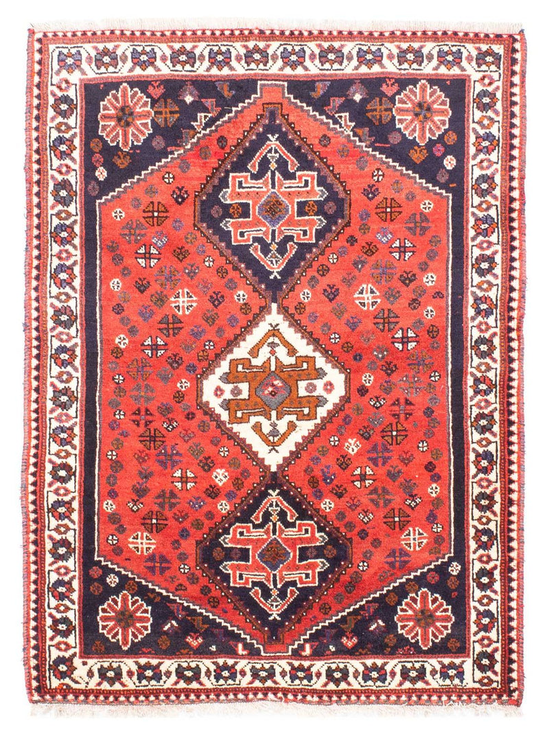 Perserteppich - Nomadic 159 x 121 cm - dunkelrot