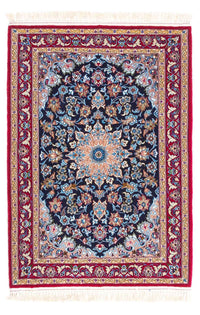Perserteppich - Isfahan - Premium 104 x 72 cm - dunkelblau