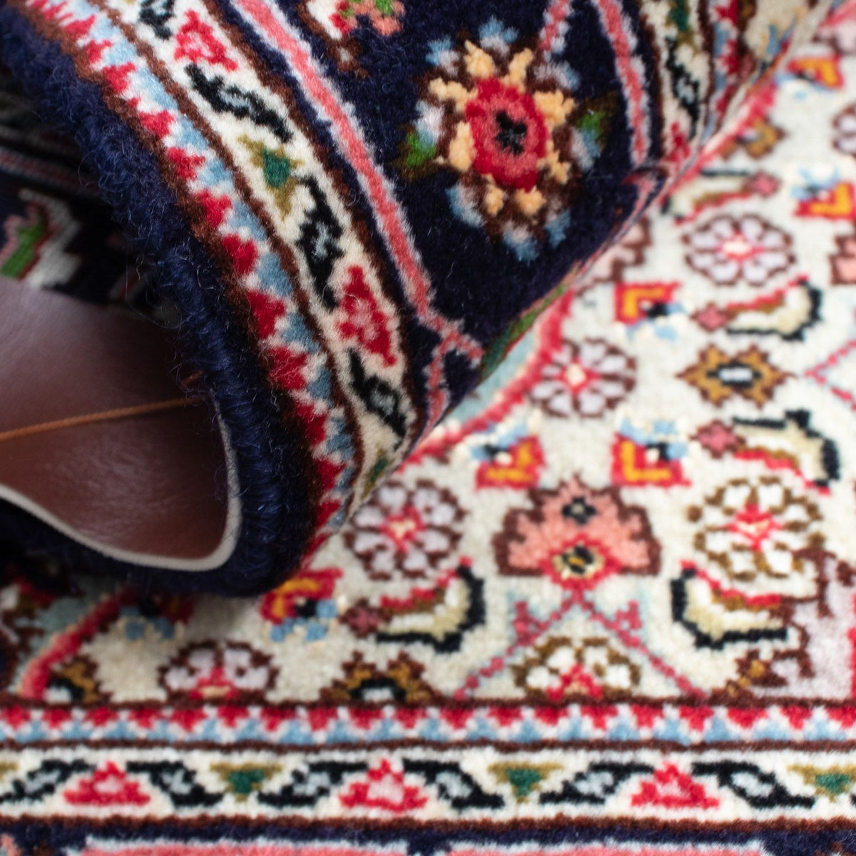 Perserteppich - Täbriz - Royal 90 x 60 cm - dunkelblau