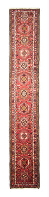 Hamadan Teppich 71x391cm - Perserteppich - Läufer / Rost / 71 x 391 cm Läufer