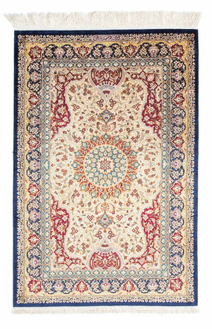 Perserteppich - Ghom 123 x 77 cm - dunkelblau