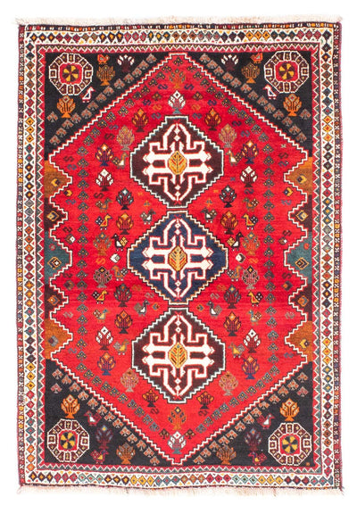 Ghashghai Teppich 106x151cm - Perserteppich - dunkelrot