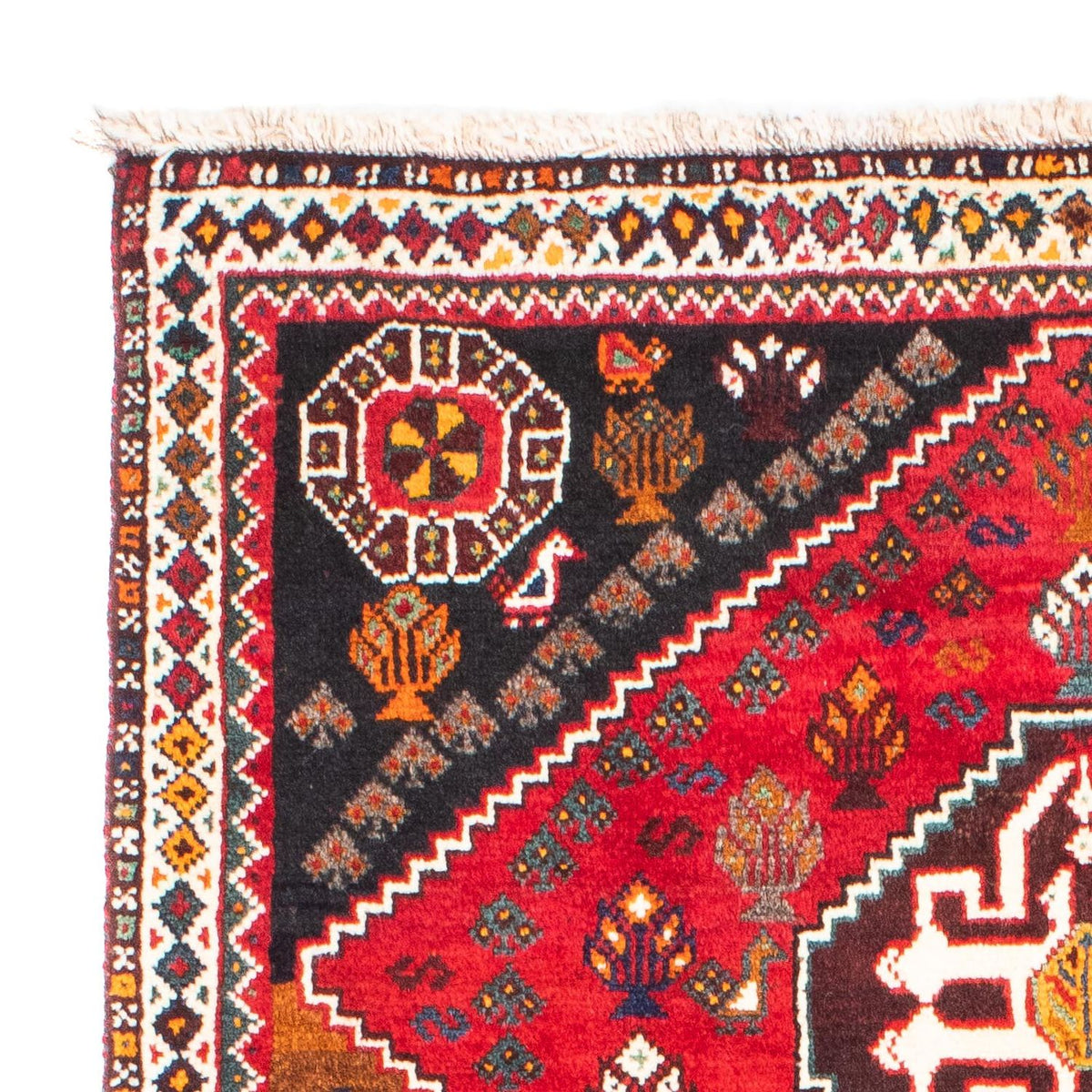 Perserteppich - Nomadic 151 x 106 cm - dunkelrot