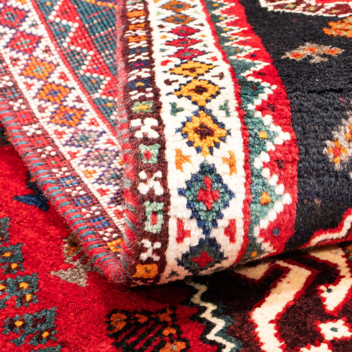 Perserteppich - Nomadic 151 x 106 cm - dunkelrot