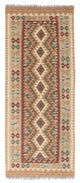 Kelim Teppich - Oriental 198 x 80 cm - hellbraun