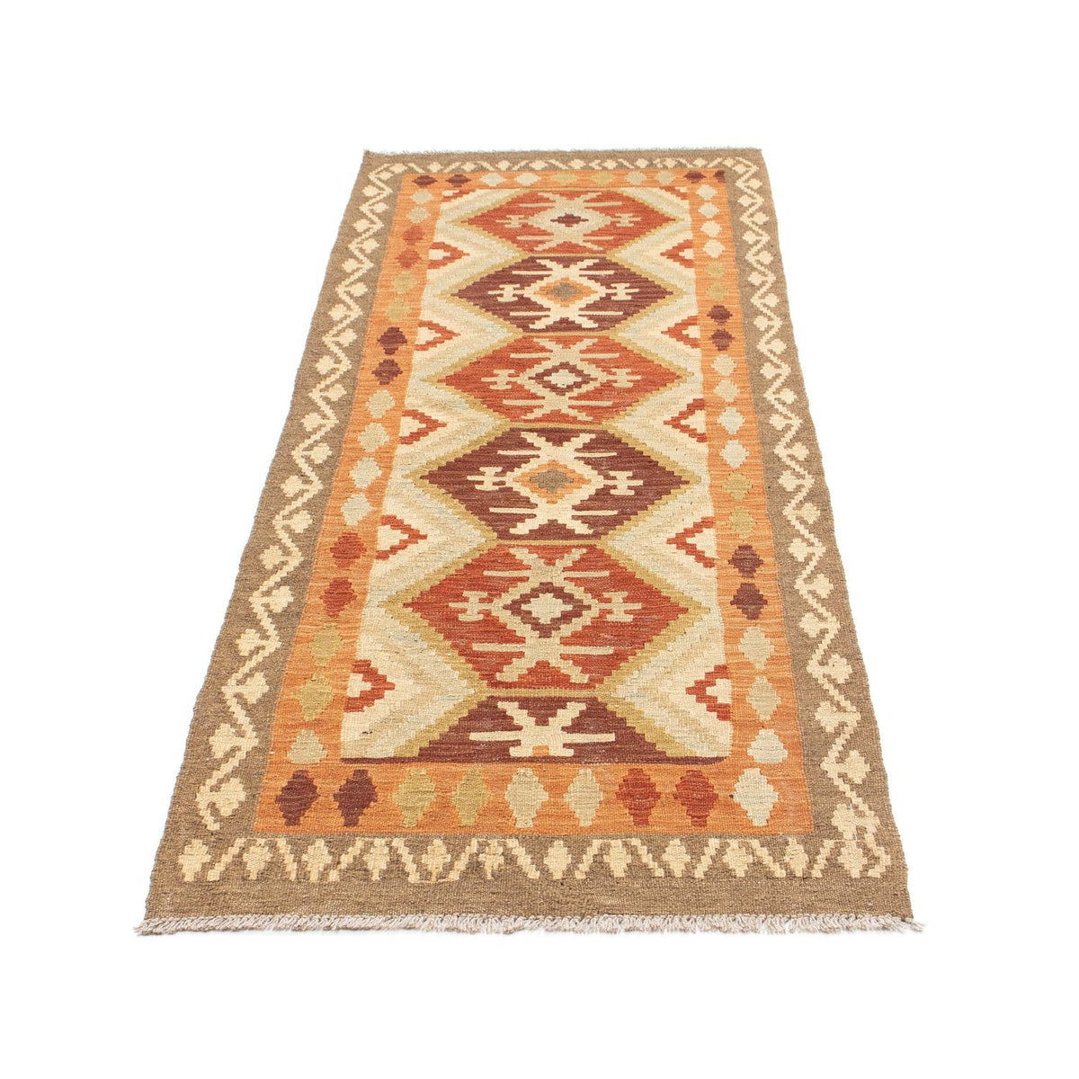 Kelim Teppich - Oriental 203 x 73 cm - beige