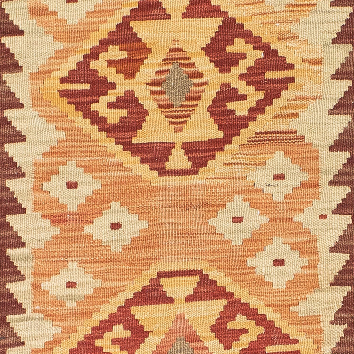 Kelim Teppich - Oriental 189 x 75 cm - hellbraun