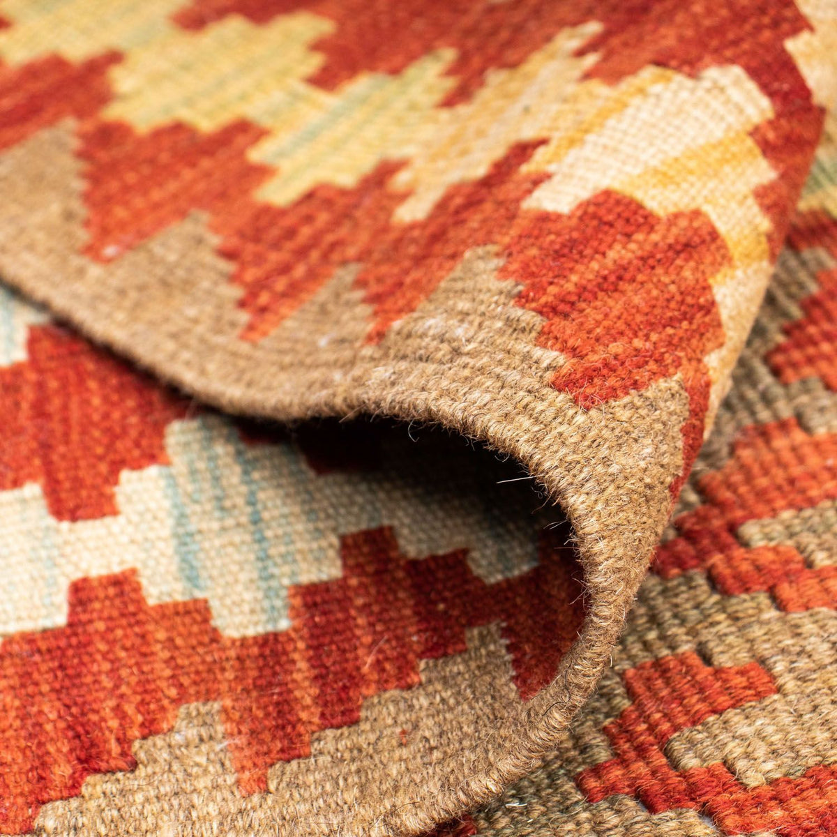 Kelim Teppich - Oriental 196 x 78 cm - beige