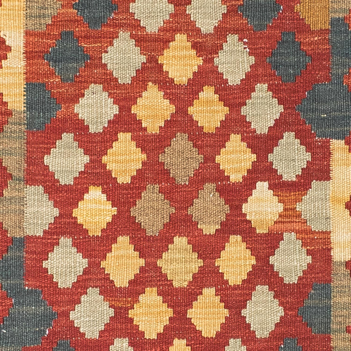 Kelim Teppich - Oriental 198 x 74 cm - hellrot