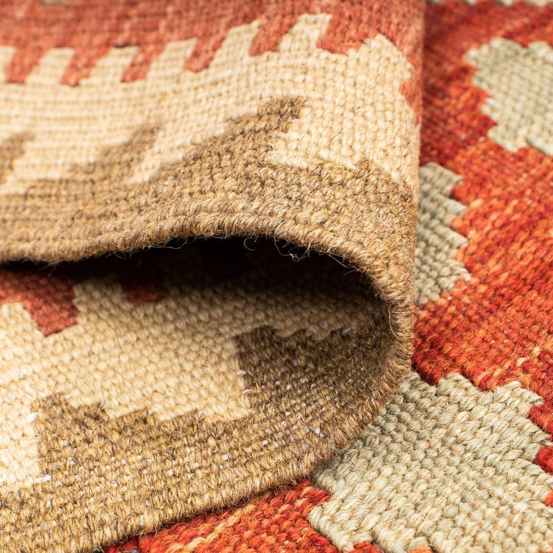 Kelim Teppich - Oriental 198 x 74 cm - hellrot