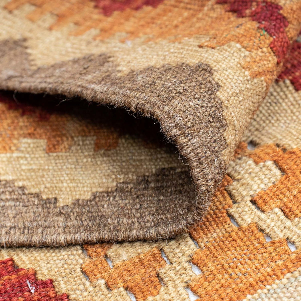 Kelim Teppich - Splash 196 x 63 cm - mehrfarbig