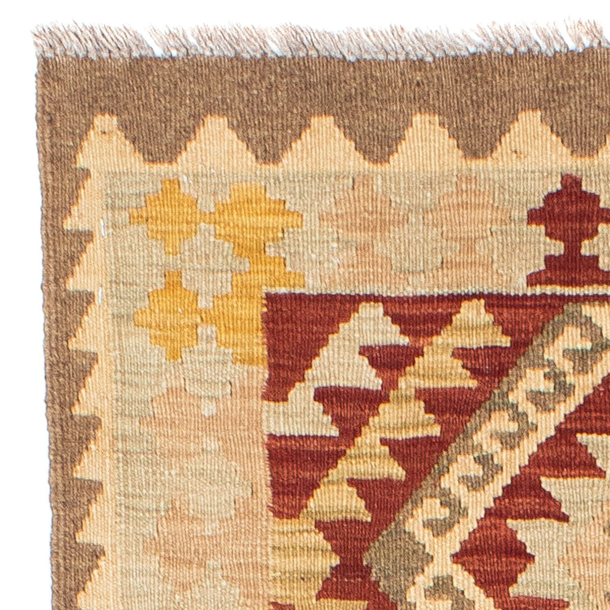 Kelim Teppich - Oriental 198 x 73 cm - beige