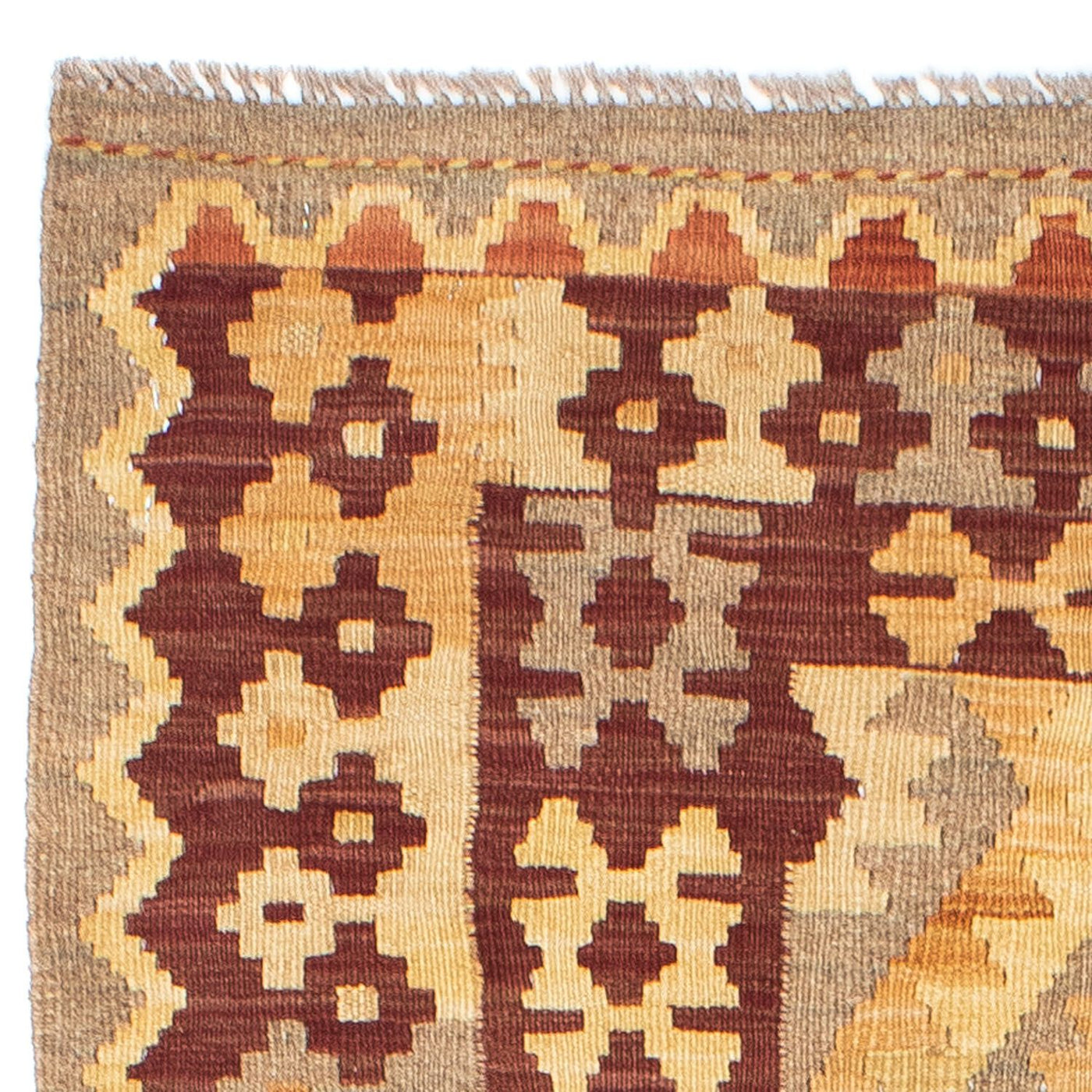 Kelim Teppich - Oriental 195 x 79 cm - braun