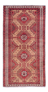 Belutsch Teppich 140 x 76 cm - rot