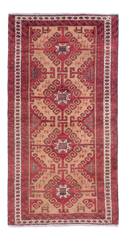 Belutsch Teppich 76x140cm - Orientteppich - rot