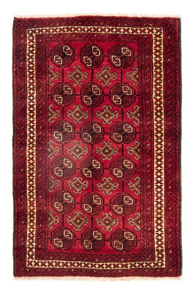 Belutsch Teppich 138 x 190 cm - dunkelrot