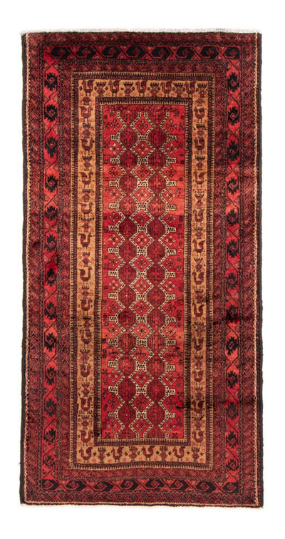 Belutsch Teppich 105 x 192 cm - rost