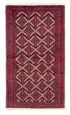 Belutsch Teppich 94x175cm - Orientteppich - Läufer / Rot / 94 x 175 cm Läufer