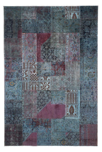 Patchwork Teppich 291 x 194 cm