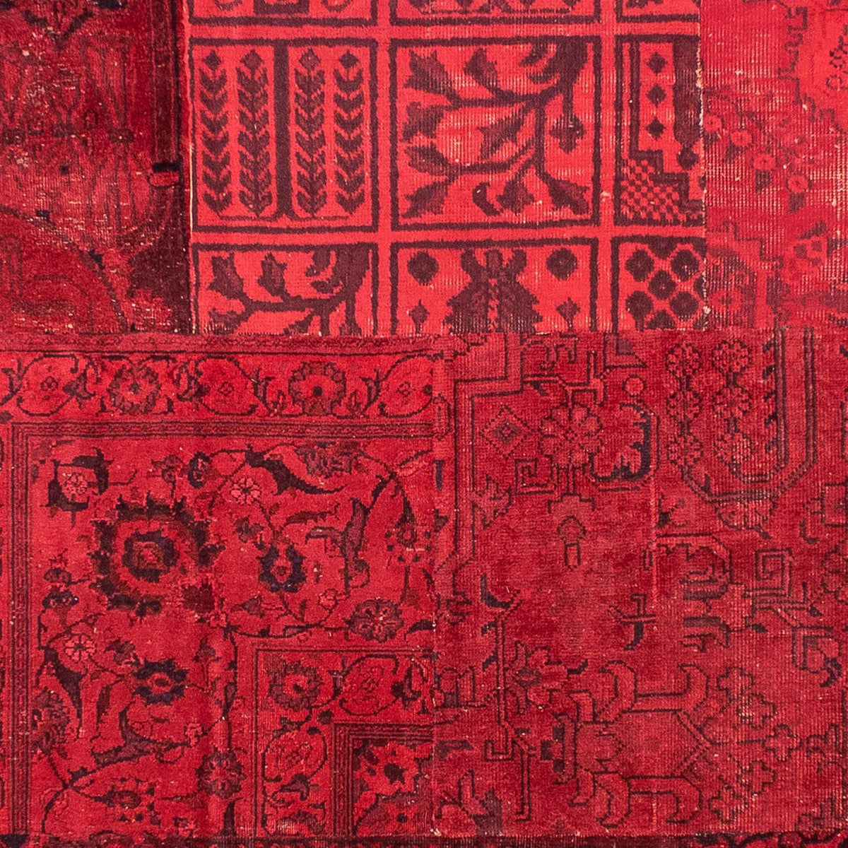 Patchwork Teppich 296 x 196 cm