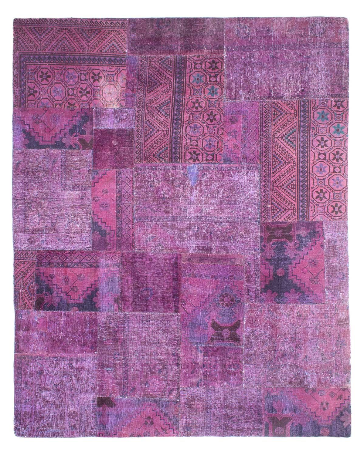 Patchwork Teppich 307 x 240 cm